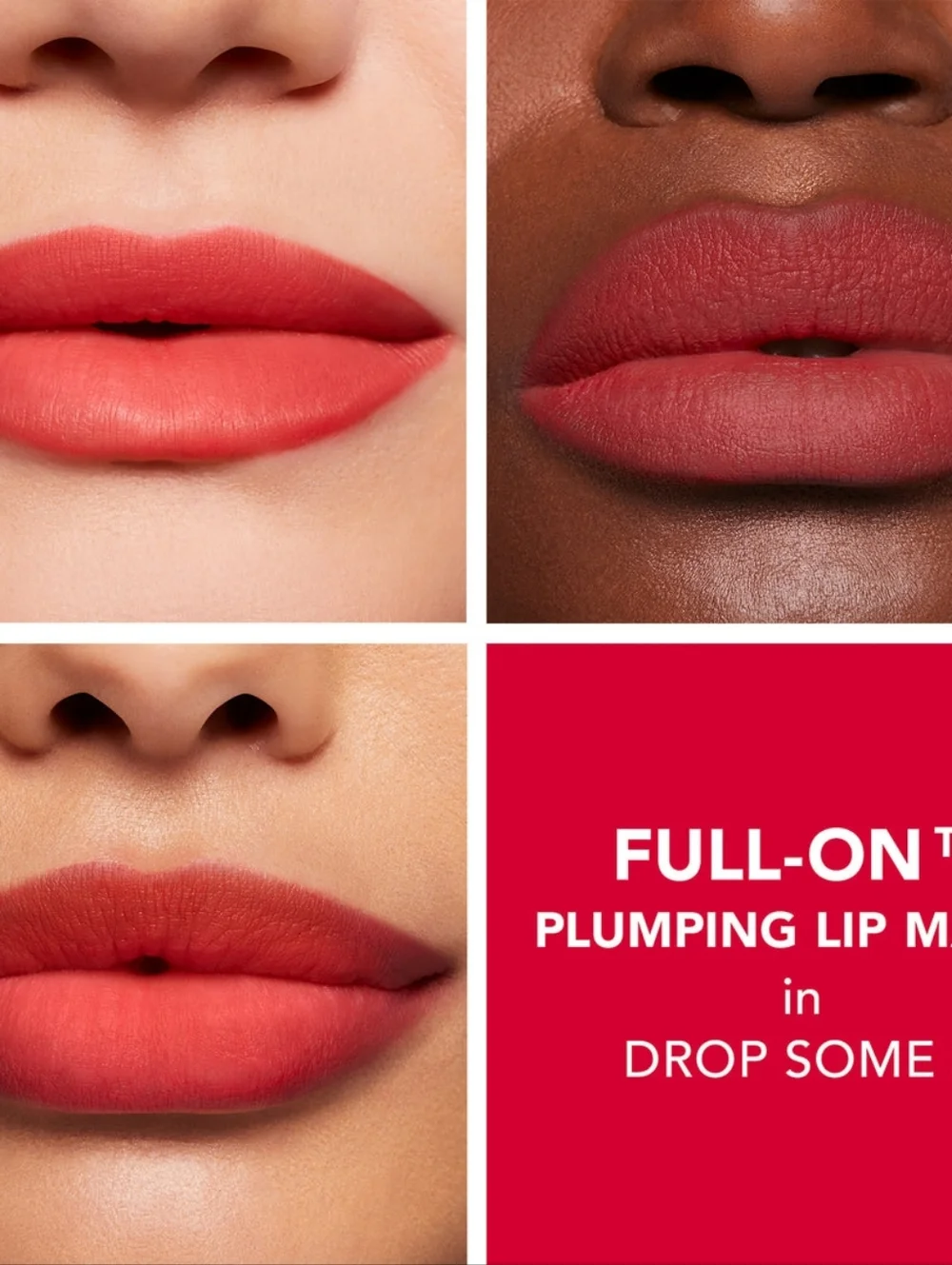 5/$25, Free: Buxom Full-On™ Plumping Lip Matte (Shade: Drop Some $; True Red)